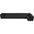 Meridian Furniture Tuft Black Velvet Modular Sectional