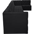 Meridian Furniture Tuft Black Velvet Modular Sectional