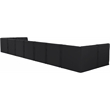 Meridian Furniture Tuft Black Velvet Modular Sectional