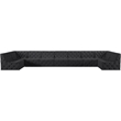 Meridian Furniture Tuft Black Velvet Modular Sectional
