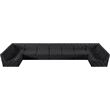 Meridian Furniture Tuft Black Velvet Modular Sectional