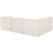 Meridian Furniture Tuft Cream Velvet Modular Sectional