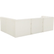 Meridian Furniture Tuft Cream Velvet Modular Sectional