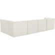 Meridian Furniture Tuft Cream Velvet Modular Sectional