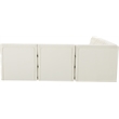 Meridian Furniture Tuft Cream Velvet Modular Sectional