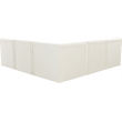 Meridian Furniture Tuft Cream Velvet Modular Sectional