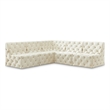 Meridian Furniture Tuft Cream Velvet Modular Sectional