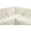 Meridian Furniture Tuft Cream Velvet Modular Sectional