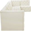 Meridian Furniture Tuft Cream Velvet Modular Sectional