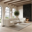 Meridian Furniture Tuft Cream Velvet Modular Sectional