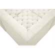 Meridian Furniture Tuft Cream Velvet Modular Sectional
