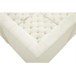 Meridian Furniture Tuft Cream Velvet Modular Sectional