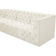 Meridian Furniture Tuft Cream Velvet Modular Sectional