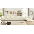 Meridian Furniture Tuft Cream Velvet Modular Sectional