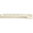 Meridian Furniture Tuft Cream Velvet Modular Sectional