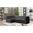 Meridian Furniture Tuft Grey Velvet Modular Sectional