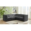 Meridian Furniture Tuft Grey Velvet Modular Sectional