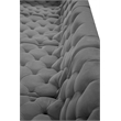 Meridian Furniture Tuft Grey Velvet Modular Sectional