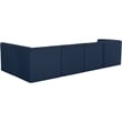 Meridian Furniture Tuft Navy Velvet Modular Sectional