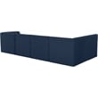 Meridian Furniture Tuft Navy Velvet Modular Sectional