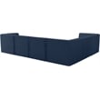 Meridian Furniture Tuft Navy Velvet Modular Sectional