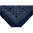 Meridian Furniture Tuft Navy Velvet Modular Sectional