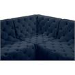 Meridian Furniture Tuft Navy Velvet Modular Sectional