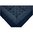 Meridian Furniture Tuft Navy Velvet Modular Sectional