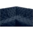 Meridian Furniture Tuft Navy Velvet Modular Sectional