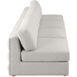 Meridian Furniture Beckham Beige Durable Linen Textured Fabric Modular Sofa