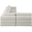 Meridian Furniture Beckham Beige Durable Linen Textured Fabric Modular Sectional