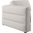 Meridian Furniture Beckham Beige Durable Linen Textured Fabric Modular Sectional