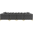 Meridian Furniture Tremblay Grey Velvet Modular Sectional