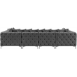 Meridian Furniture Tremblay Grey Velvet Modular Sectional
