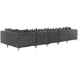 Meridian Furniture Tremblay Grey Velvet Modular Sectional