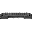 Meridian Furniture Tremblay Grey Velvet Modular Sectional