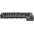 Meridian Furniture Tremblay Grey Velvet Modular Sectional