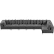 Meridian Furniture Tremblay Grey Velvet Modular Sectional