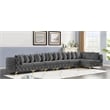 Meridian Furniture Tremblay Grey Velvet Modular Sectional
