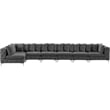 Meridian Furniture Tremblay Grey Velvet Modular Sectional