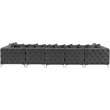 Meridian Furniture Tremblay Velvet Modular Sectional/Pillow in Gray/Gold-Chrome