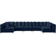 Meridian Furniture Tremblay Navy Velvet Modular Sectional