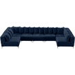 Meridian Furniture Tremblay Navy Velvet Modular Sectional