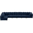 Meridian Furniture Tremblay Navy Velvet Modular Sectional
