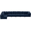 Meridian Furniture Tremblay Navy Velvet Modular Sectional