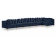 Meridian Furniture Tremblay Navy Velvet Modular Sectional