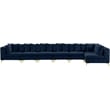 Meridian Furniture Tremblay Navy Velvet Modular Sectional