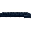 Meridian Furniture Tremblay Navy Velvet Modular Sectional