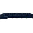 Meridian Furniture Tremblay Navy Velvet Modular Sectional