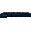 Meridian Furniture Tremblay Navy Velvet Modular Sectional